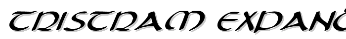 Tristram Expanded Italic font